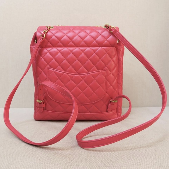 CHANEL Quilted Small Urban Spirit Backpack, Red - Picture 5 of 8